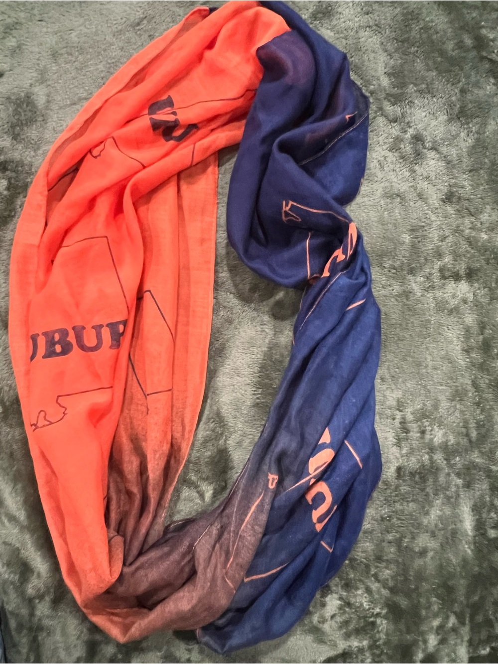 Auburn infinity lightweight Scarf